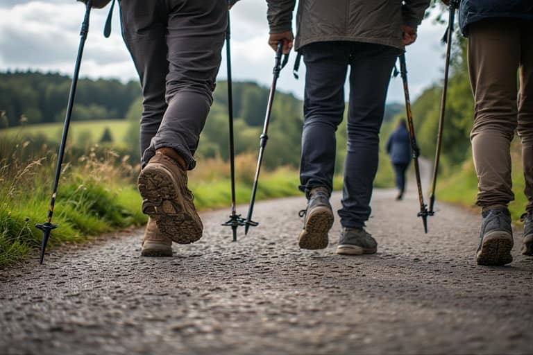 KI-generiertes Beispielbild für die Nordic Walking Gruppe der DSGE