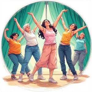 KI-generiertes Beispielbild für die Frauentanzgruppe der DSGE