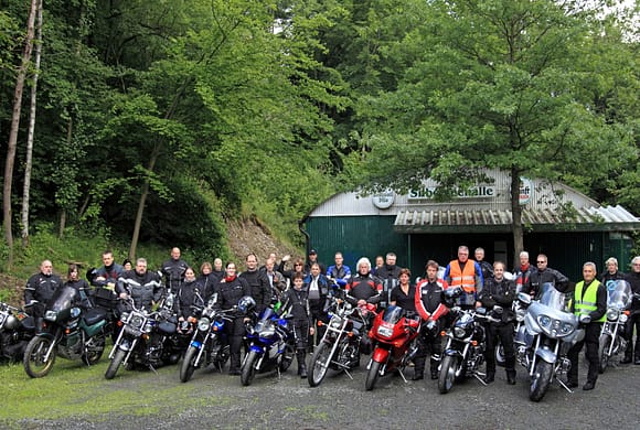 Mit 30 Motorrädern das Oberbergische erkundet Mit 30 Motorrädern das Oberbergische erkundet